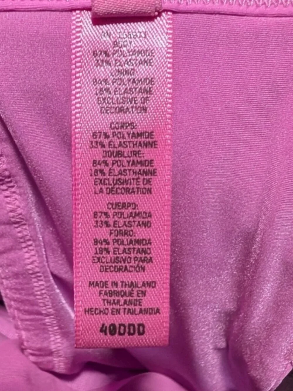 Skims | No Show Unlined Balconette Bra In Pink 40DDD - Picture 11 of 15